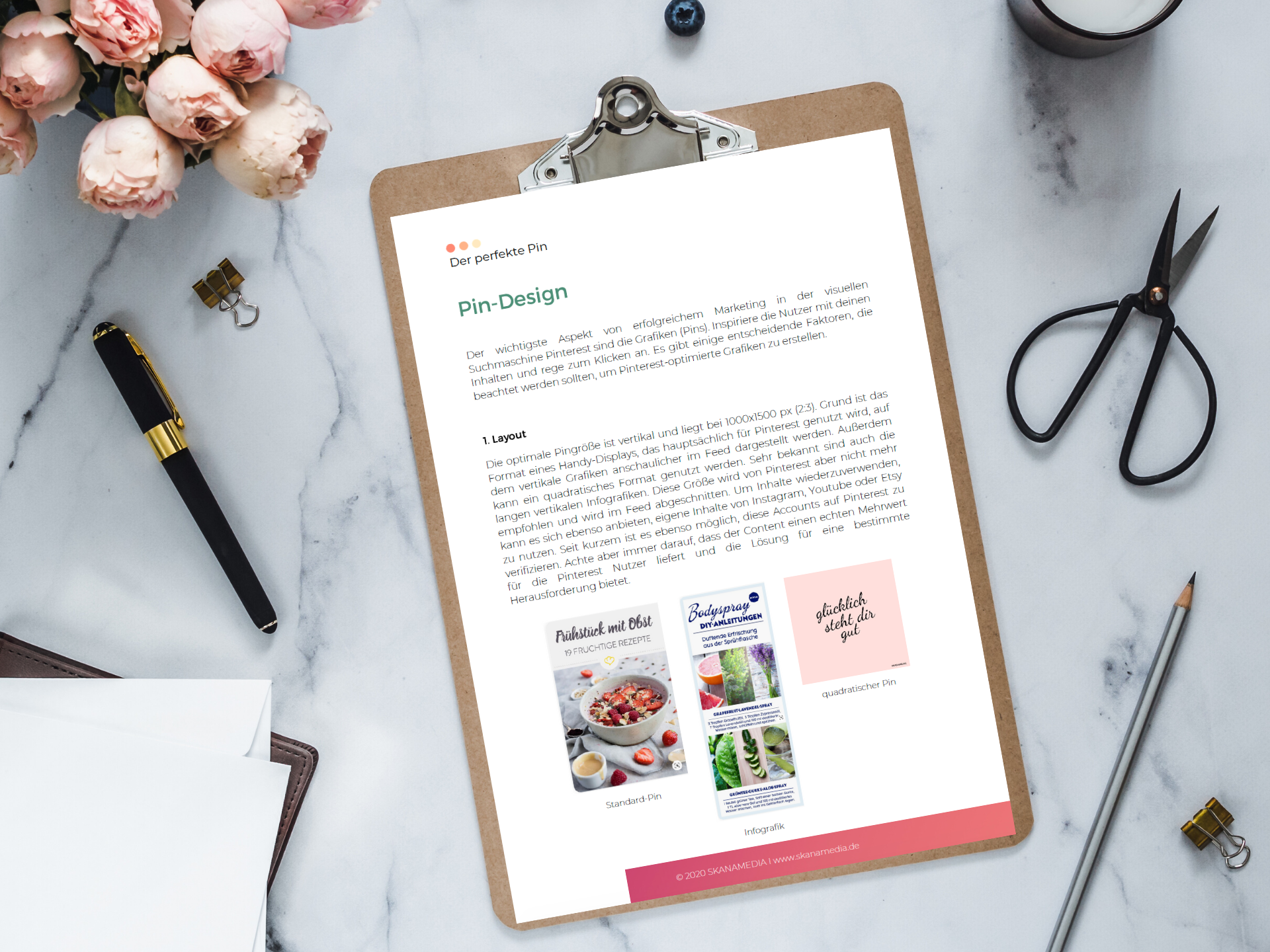 Design Tipps für dein optimales Pin Design auf Pinterest - kostenloses PDF